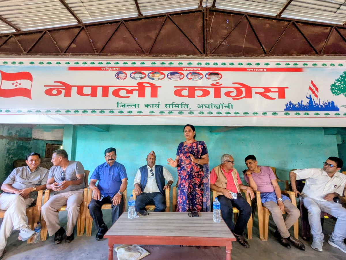 अर्घाखाँची कांग्रेसमा एकताको सन्देश : ‘सहमति र सहकार्यबाट महाधिवेशन सफल बनाऔँ’- पुष्पा भुसाल